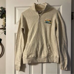 Cozy Beige Half-Zip Sweater Ron Jon Surf Shop  Small